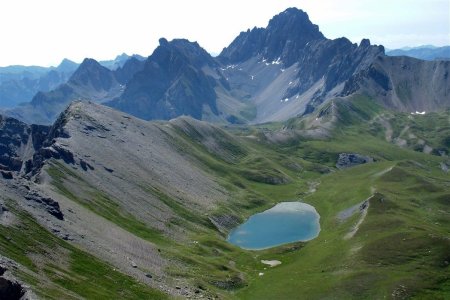 Le lac de la Reculaye et la Tête de Moïse