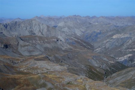 Au loin, Mont Pelat, Cimet, Pointe Côte de l’Ane...