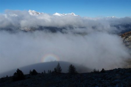 Spectre de Brocken avec gloire