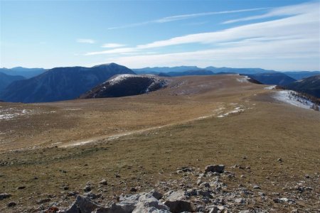 Le partie ouest du plateau dans le rétro