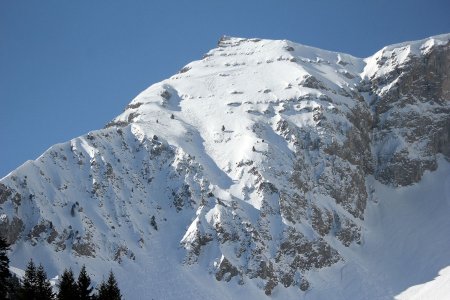 Traces de descente en hiver  (19 mars 2016)