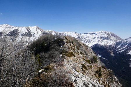 Crête de Reynière vue arrière.