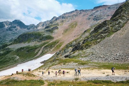 En montant au col du Bonhomme