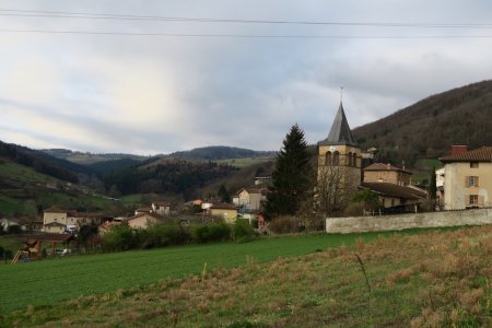 Ancy vu du Parking à l’entrée du village