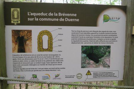 Début du sentier de découverte sur l’Aqueduc de la Brévenne