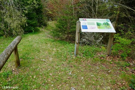 Panneau explicatif du mur frontière