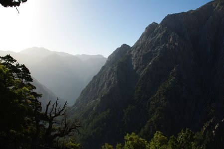 Le début de la descente