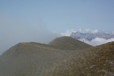 Suite de crêtes à la sortie du sentier et Vercors