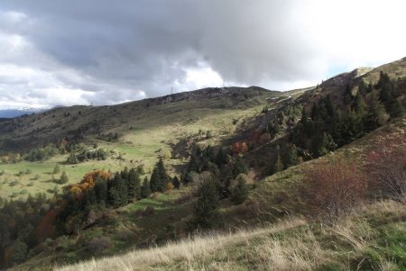 Vue arrière sur le parcours