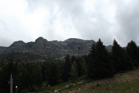 Vue sur les crêtes parcourues