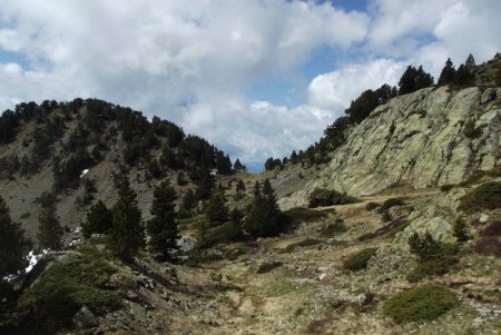 Vue arrière sur le col de l’Infernet