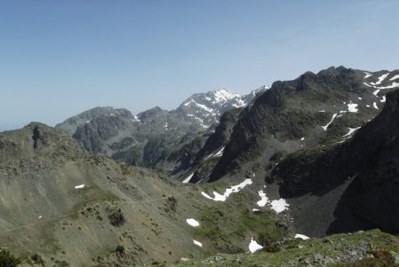 Vers le col des Lessines, Grand Colon, Grande Lance de Domène