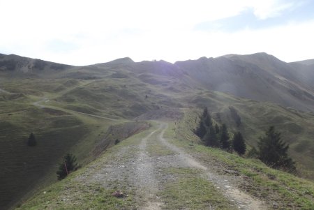 Vue arrière sur le parcours