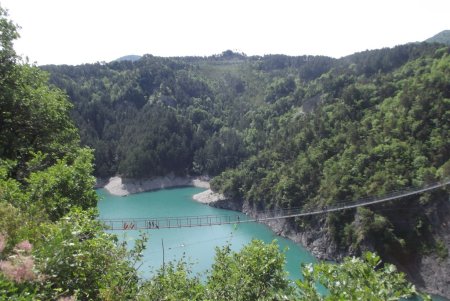 Passerelle de l’Ebron vue du belvédère