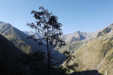 Vue arrière sur le vallon de Navette