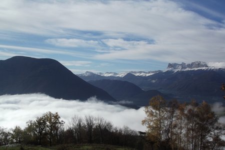 De Pravena, vue sur le Connex et le Vercors