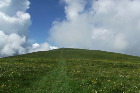 Vers le sommet de Beauregard