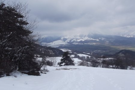 Retour, vue sur le plateau matheysin