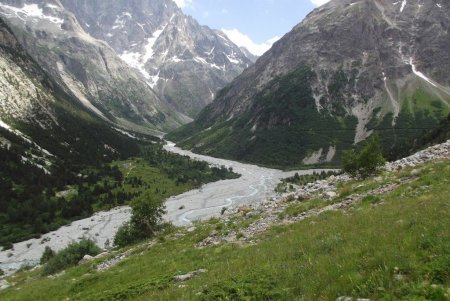 Au-dessus du refuge, sur le chemin du retour (variante)