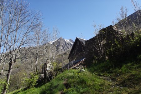 Vue arrière sur les Granges et les Aiguilles de la Toura