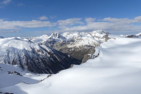 Vers Bayasse. Vallon de la Moutière.