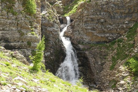 Première cascade du torrent de la Rabière