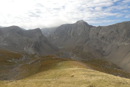 Descente au lac du Cimet.