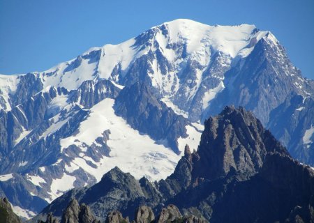 Le Mont Blanc au zoom.