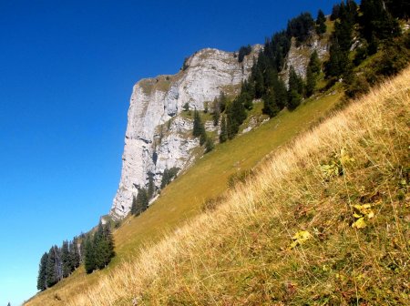 Paroi nord-ouest du Vanil Blanc.