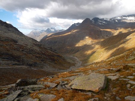 Vue arrière vers l’Ouille des Reys (3081m).