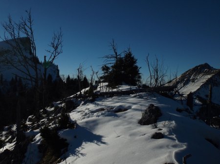 Sur la crête.