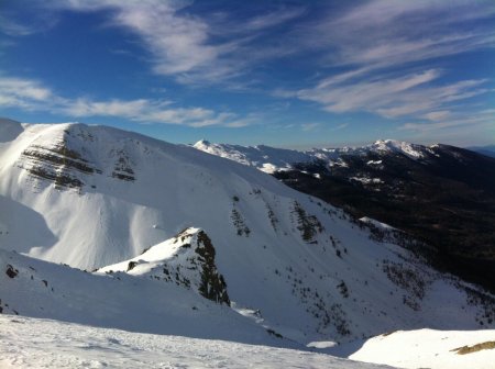 La pointe 2444m depuis sommet 2473m