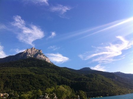 Les 3 sommets depuis Savines le Lac