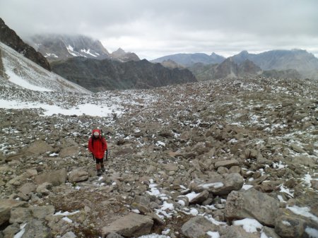 zone d’éboulis sous la Spera