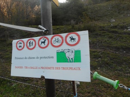 Faux départ : sentier de randonnée balisé interdit sous peine de mort...