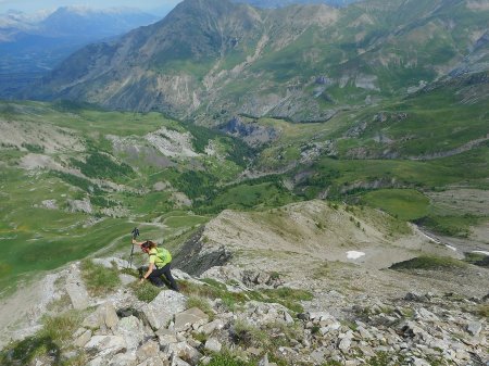 L’arête NO, dans le rétro.