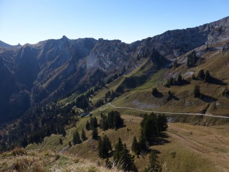 Vers le chalet du Rosay, la Dent des Portes