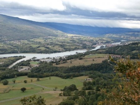 Le confluent Fier-Rhône et Seyssel.