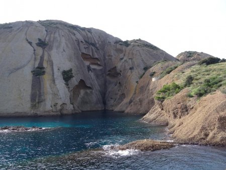 L’anse du Sec, au pied du Bec de l’Aigle.