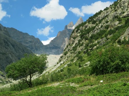 Au revoir le Glacier Carré et la Meije. 