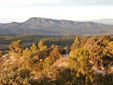 Le sommet de la colline et le Gros Bessillon.