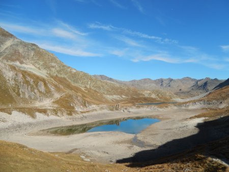 Vue arrière sur les lacs