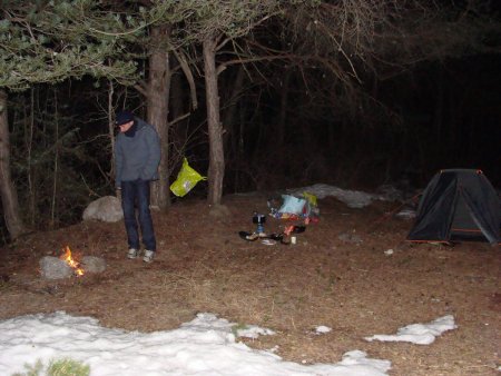 Un bivouac 5 étoiles par -5 degrés.