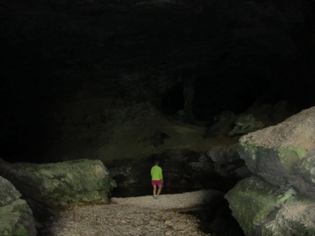 L’entrée de la grotte.