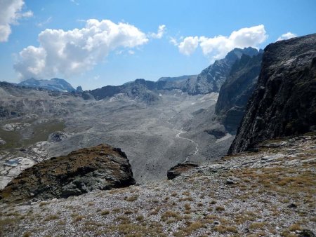 Vue sur ce qui devrait être le Glacier d’Etache