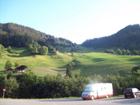 la 1ère montée vue du parking