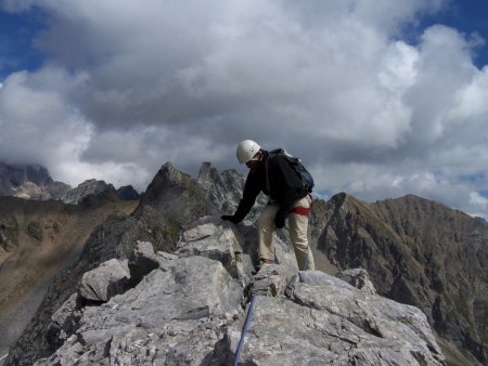 Au sommet de l’Aiguille du Franchet.