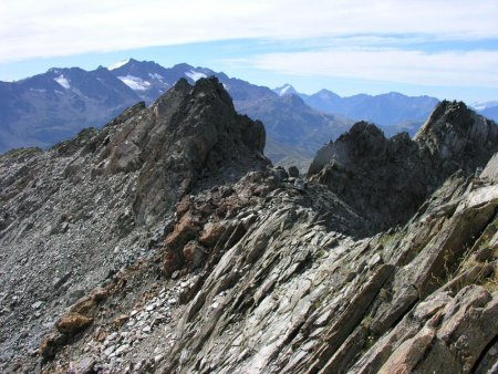 Vue sur la Pyramide et le Col de l’Amiante