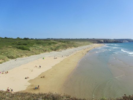 Côté ouest de la presqu’île, on a tout de suite plus d’espace (photo hors rand0).