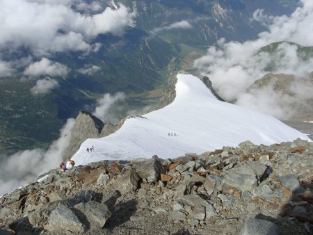 Début de la descente.